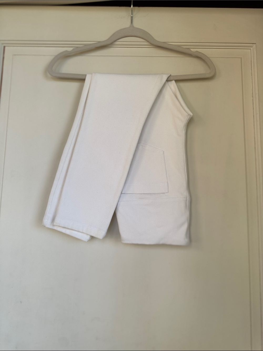 Lysse White Stretch Pull On Pant With Patented Tummy Control
